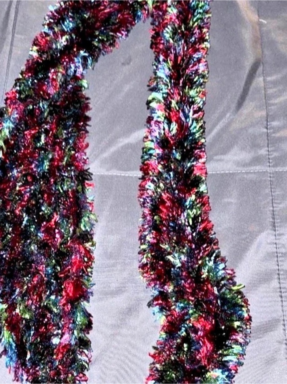 Multicolor Textured Scarf Like New